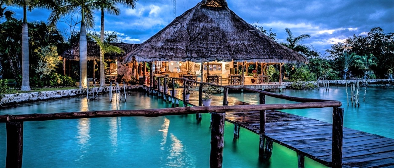 Voyage de noces sur la lagune de Bacalar