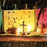 Croix religieuse día de los muertos Mexique