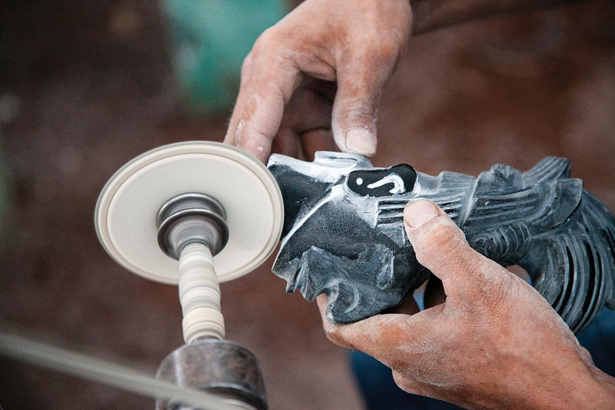 Scupteur Obsidienne Chichen Itza